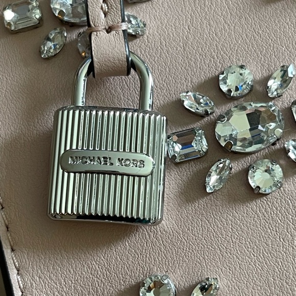 Michael Kors Mercer Crystal Satchel - Picture 3 of 7